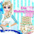 لعبة  Elsa Washing Dishes