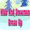 لعبة  Kids And Snowman Dress Up