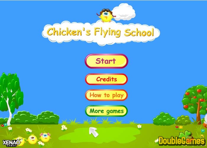 Free Download Chicken's Flying School Screenshot 1