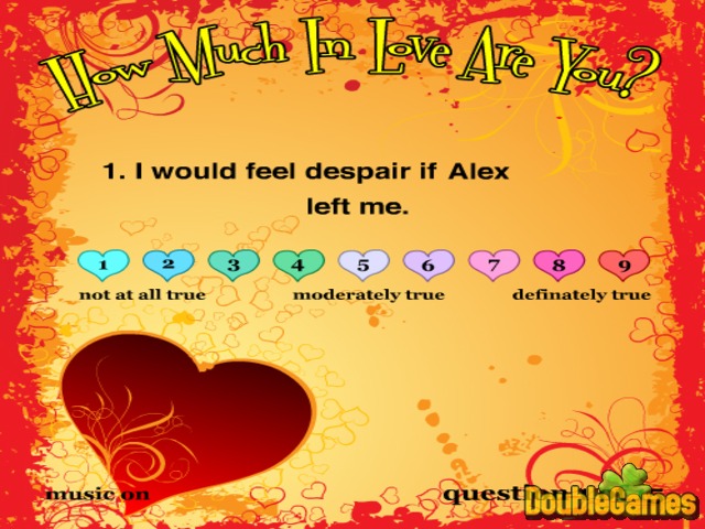 Free Download How Much In Love Are You? Screenshot 1