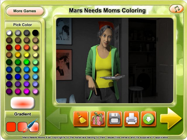 Free Download Mars Needs Moms Coloring Screenshot 1