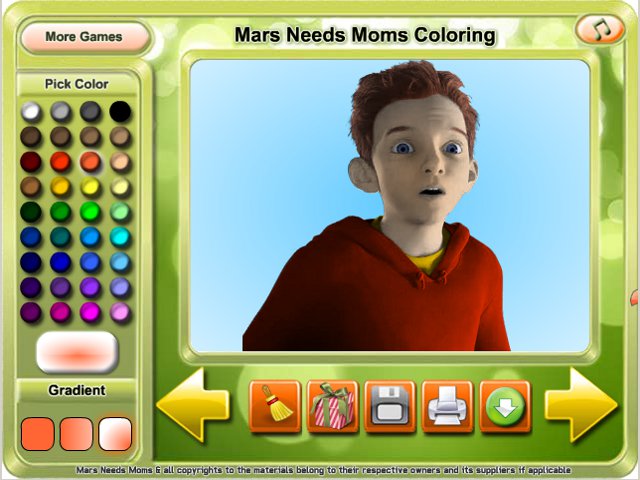Free Download Mars Needs Moms Coloring Screenshot 2