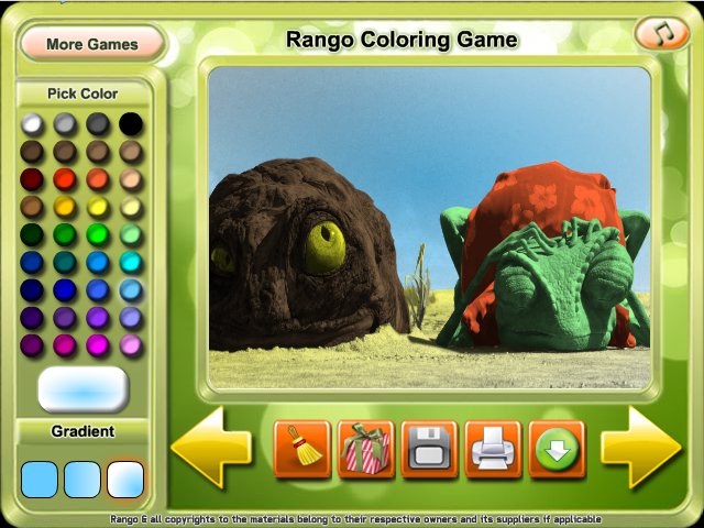 Free Download Rango Coloring Game Screenshot 1