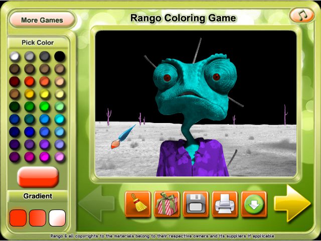 Free Download Rango Coloring Game Screenshot 3