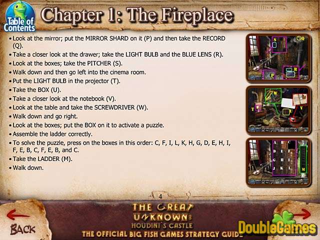 Free Download The Great Unknown: Houdini's Castle Strategy Guide Screenshot 1